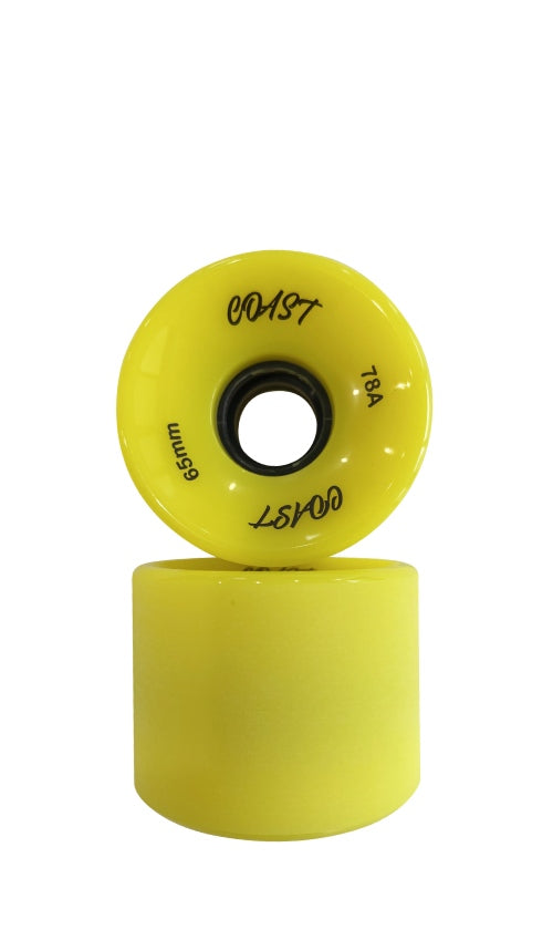 Coast Cruiser Wheels 65mm 78A Yellow